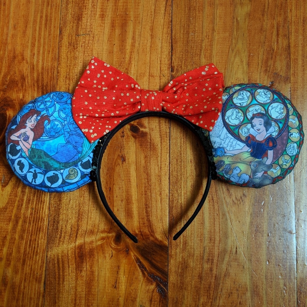 Disney Princess Stain Glass Minnie Ears